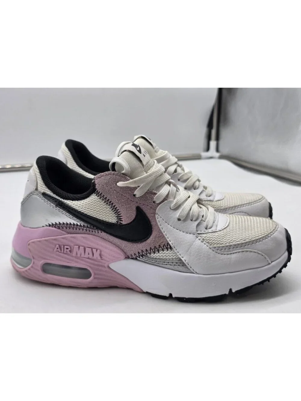 Nike Air Max Excee Shoes Womens Size 5.5 White Pink Sneakers Stained CD5432-109